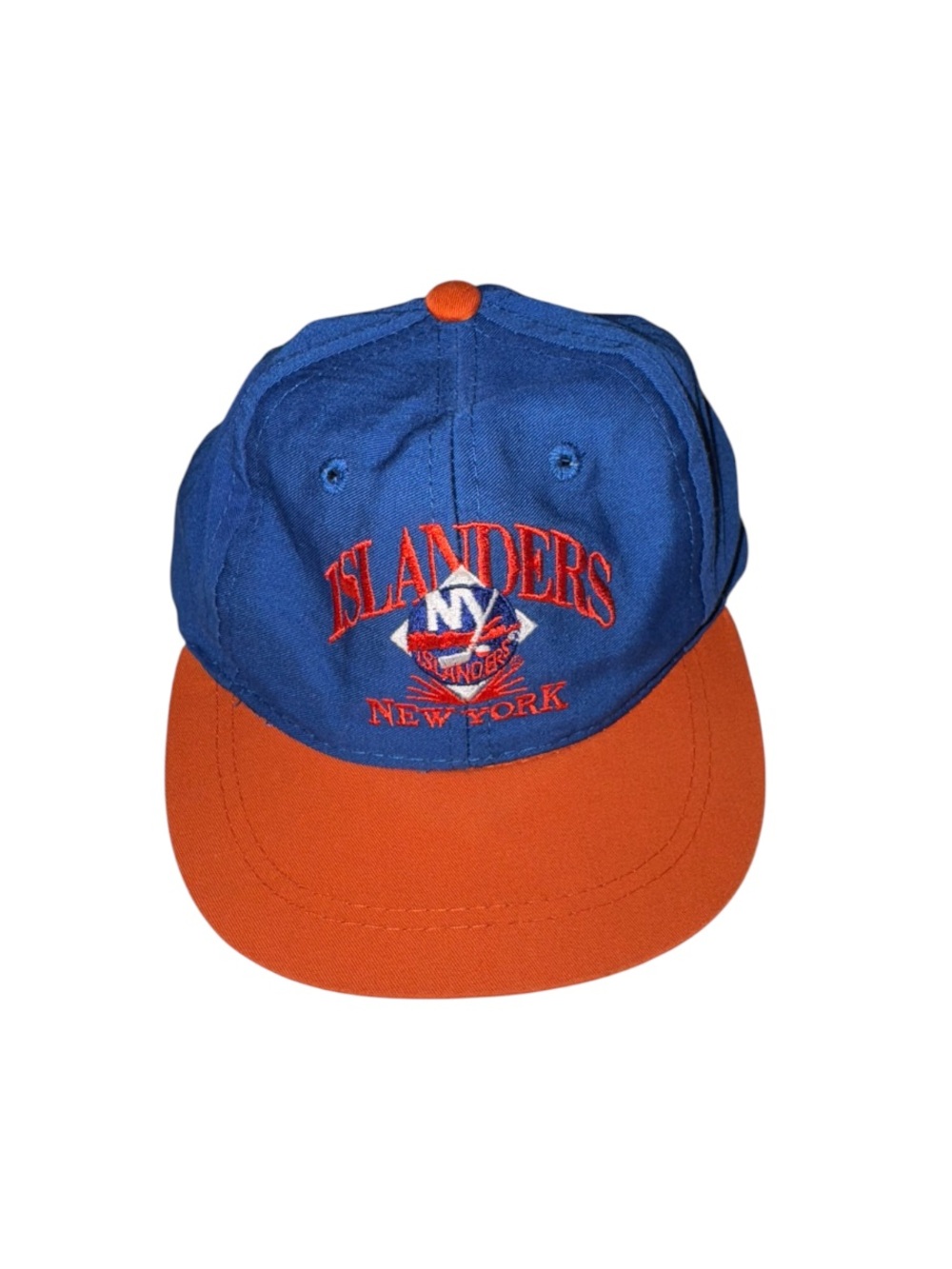 Vintage NHL New York Islanders Blue and Orange Snapback Hat Toddler